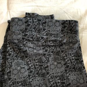 Skull print leggings (Gray & black)